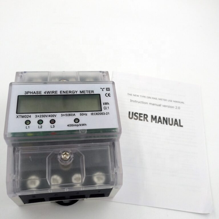 3 Phase 4 Wire Energy Meter XTM024 Series Din
