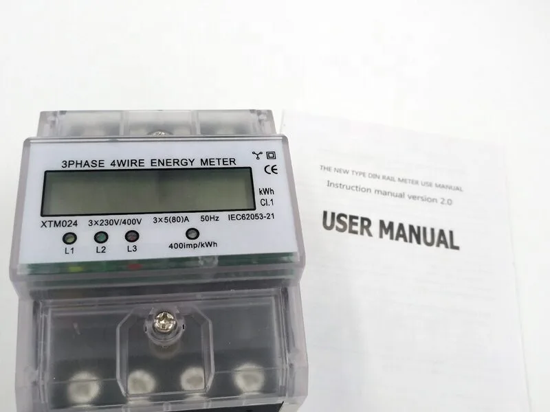 3 Phase 4 Wire Energy Meter XTM024 Series Din — product family image