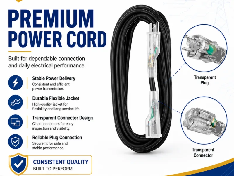 50 Ft Black Oil Resistant Extension Cord Farms Ranches — product family image