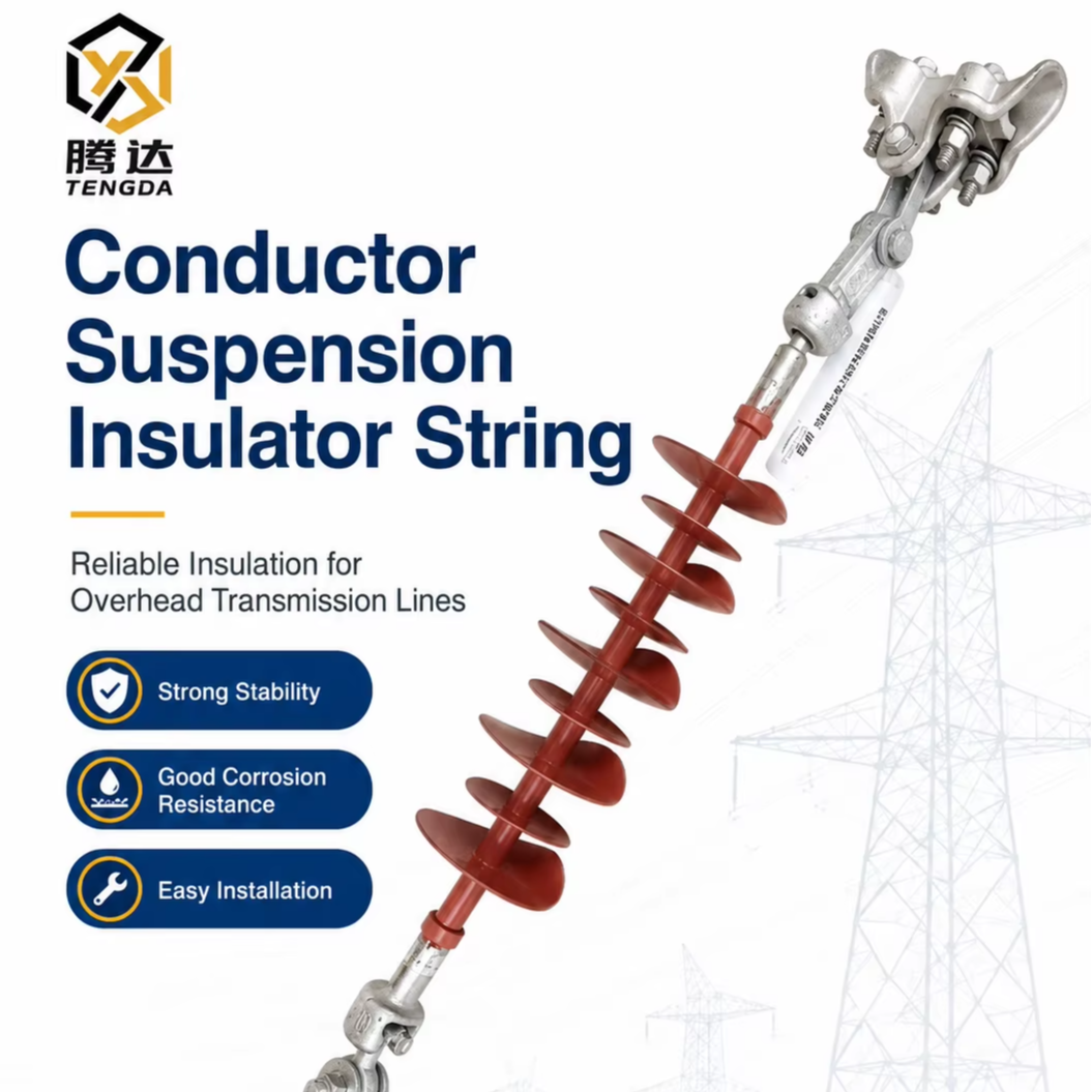 Customized Single Double-String Suspension Insulator String 110 KV 220 KV Overhead Transmission Lines SCJ1H-9H Suspension