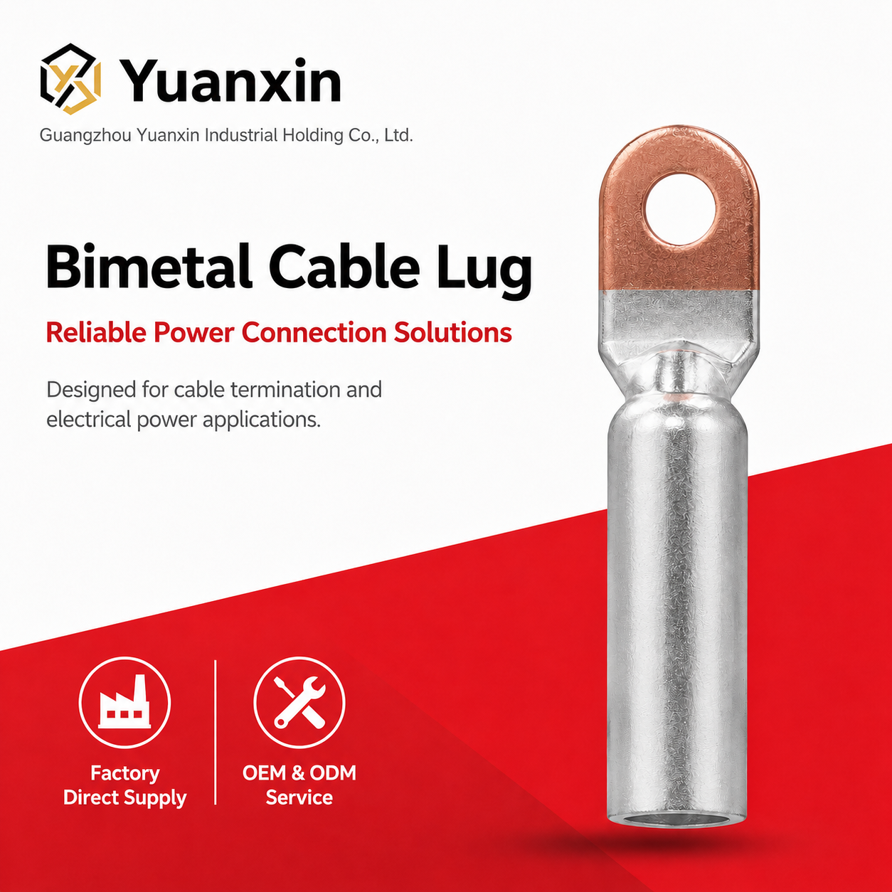 DTL-1 Copper-Aluminum Terminal Block National Standard Class Connection Fitting Transition Lug Cable Application Surface Finish