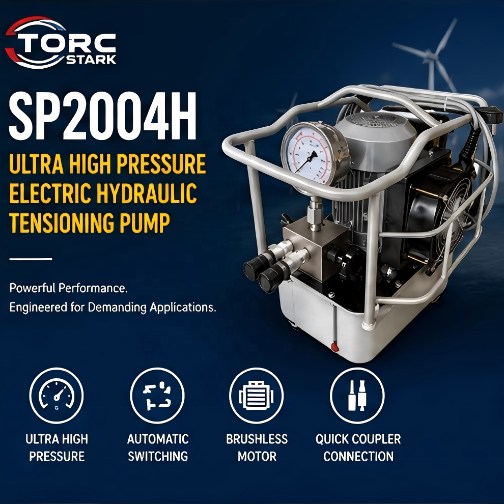 Factory Hytorc High Pressure Hydraulic Bolt Tensioner Pump SP2004H 8L Oil Tank CE/ISO Certified 1 Year Warranty OEM/ODM