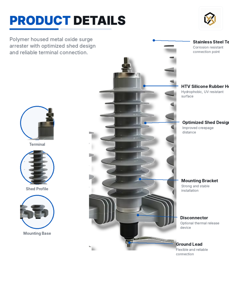 11KV ZnO Surge Arrester for Outdoor Lines