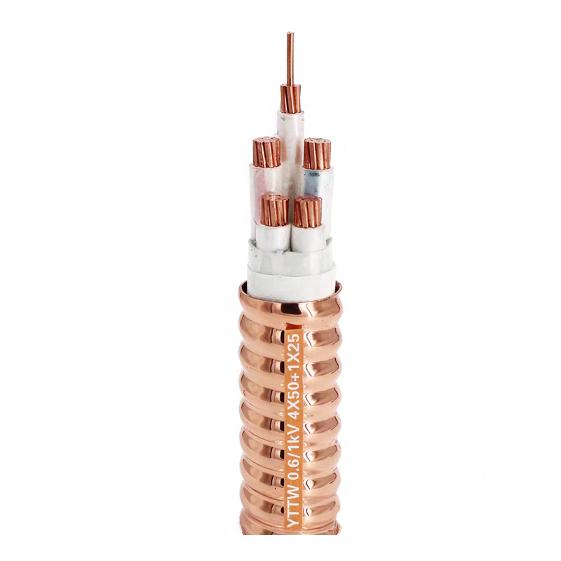 High Quality Btly Cable 0.6/1kv 1-5 Core Flexible Fireproof Mineral Insulated Power Cable for Fire Fighting
