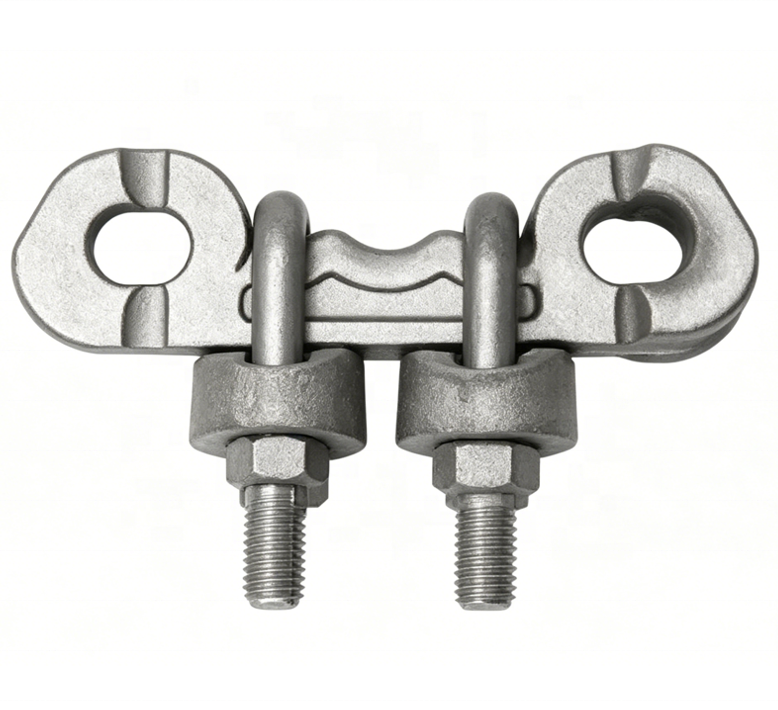 Hot Dip Galvanized Anchor Rod Auxiliary Eye, Guy Wire Auxiliary Clamp for Overhead Power Line Hardware
