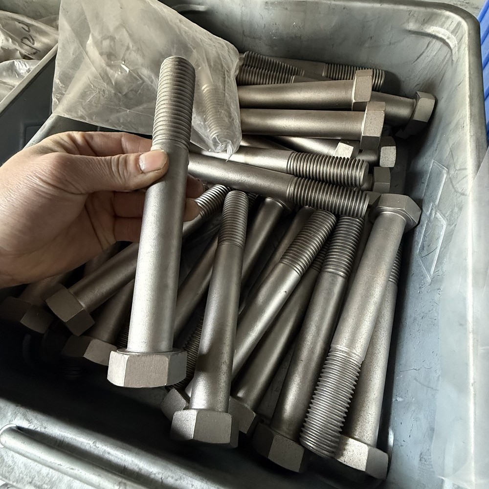 Inconel 625 Alloy Extended-thread Screw Fine-pitch Grade 8 (US Standard) GH3625 External Hexagon Bolt 24856 Fastener China
