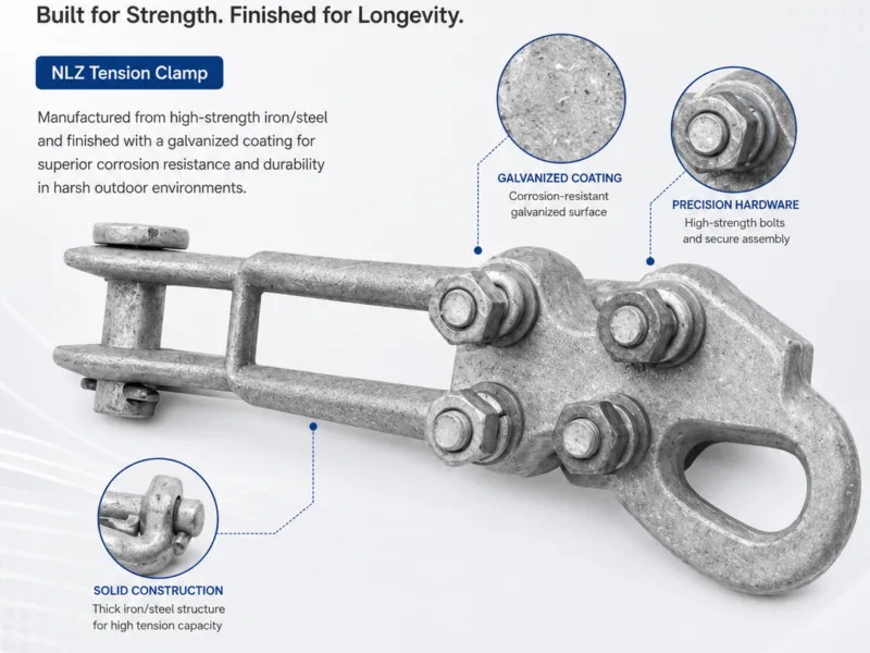 NLZ Tension Clamp Straight Line Strain for Overhead Fittings — product family image