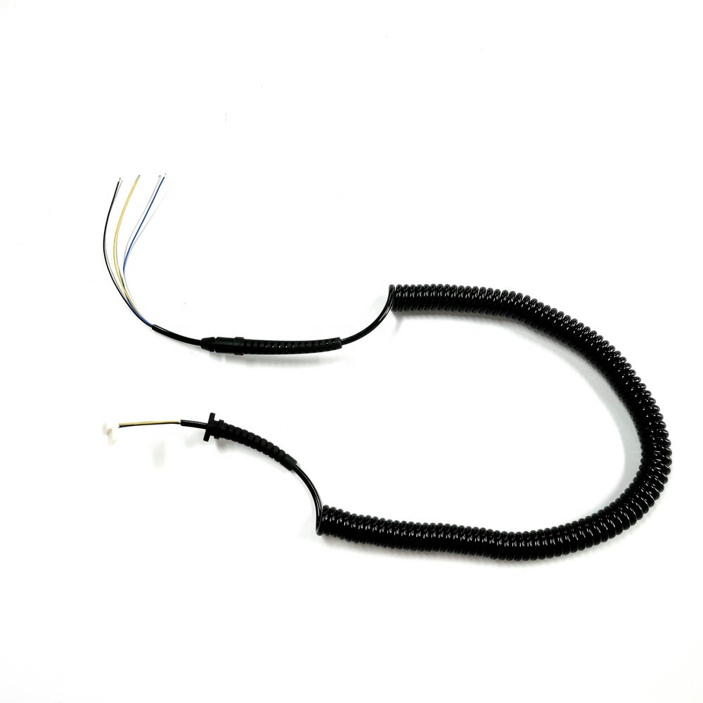 PVC Spiral Cable Earphone Clock Spring Cables Wire Extension