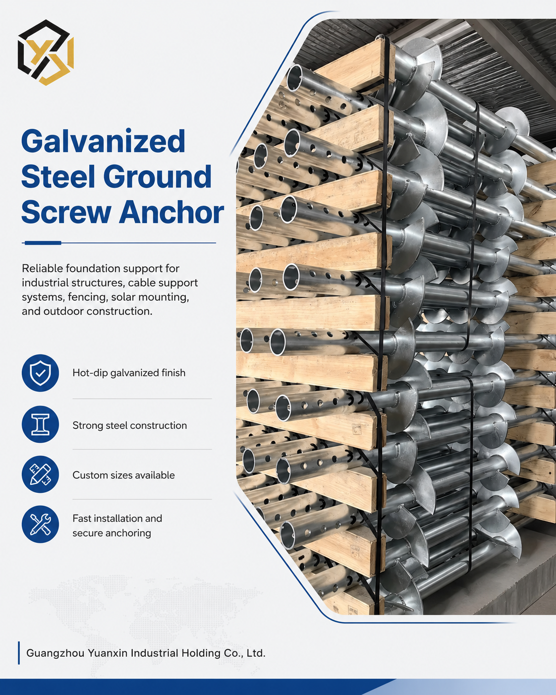 Reliable Galvanized Iron Power Line Connector for Industrial Overhead Cable Support