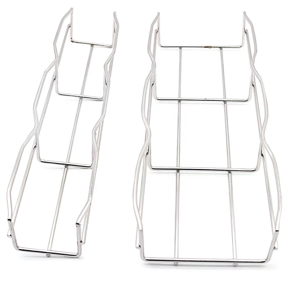 Stainless Steel Cable Bracket Tray Cable Management Tray Hot Dipped Galvanized Wire Mesh Cable Trays