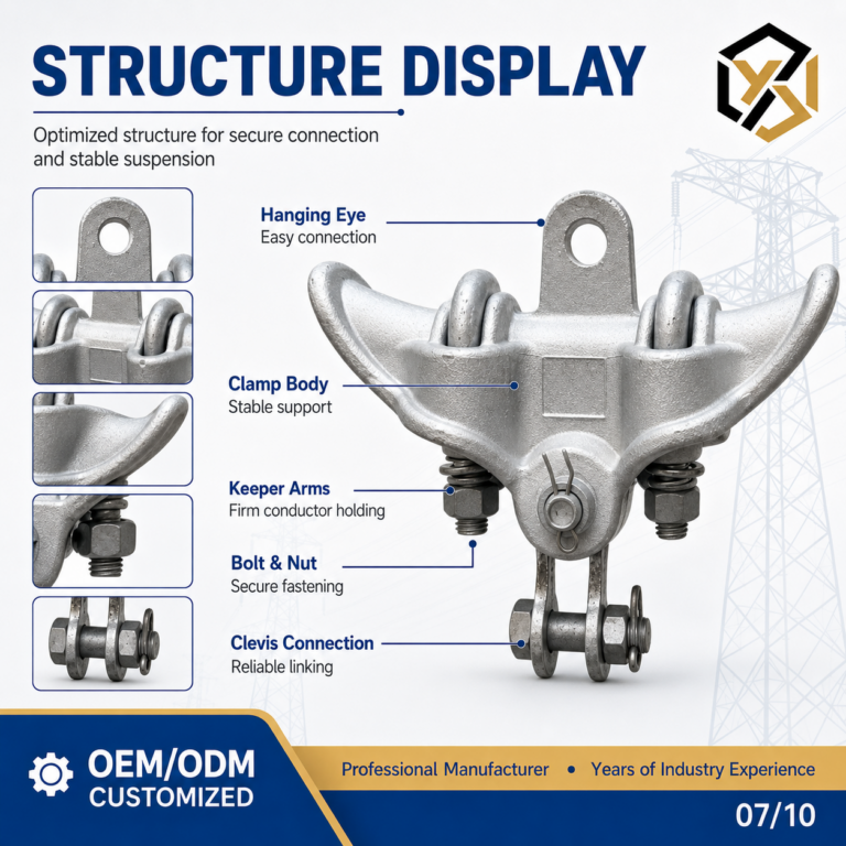 XTS XG XGH Aluminum Alloy Double-Conductor Suspension Clamps