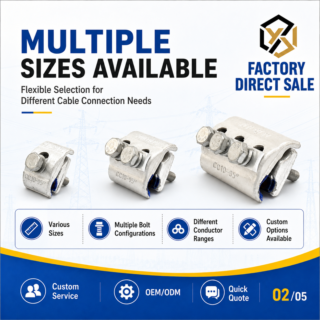 CAPG Series Bimetallic Parallel Groove Bolt Connector