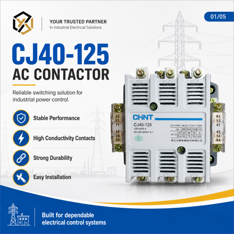 CHINT CJ40 Series 3 Phase AC Contactor 3P 160A