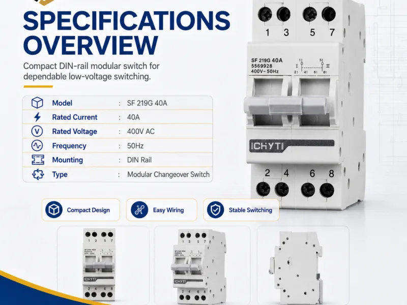 CHYT SF 219G High 40A 230V AC Generator Transfer — product family image