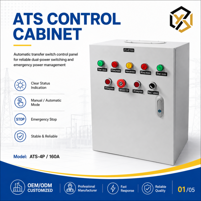 Dual Power NALEI NLQ4 Three Phase 4-Pole Automatic Transfer
