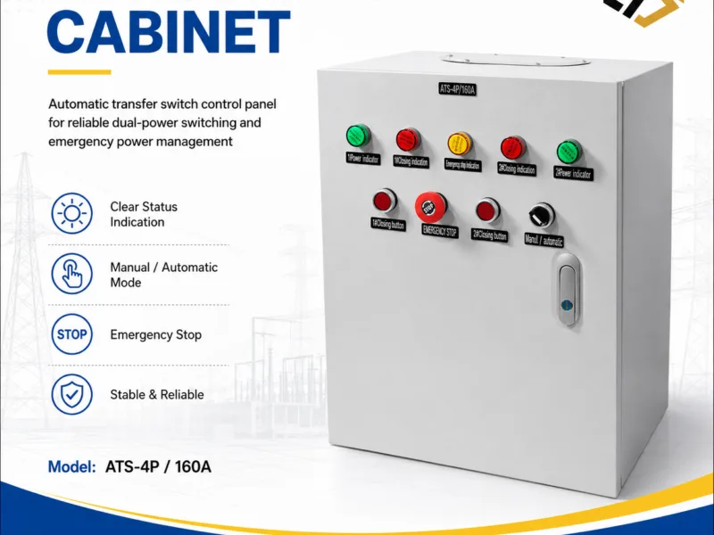 Dual Power NALEI NLQ4 Three Phase 4-Pole Automatic Transfer — product family image