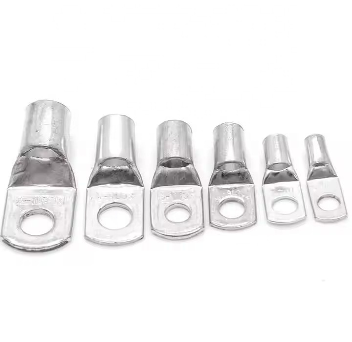 Tin-Plated Copper Cable Lugs 20A 120V Rated IP66 Protection for Wire Connections and Batteries