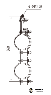 JGXS Galvanized Steel Cable Suspension Clamp